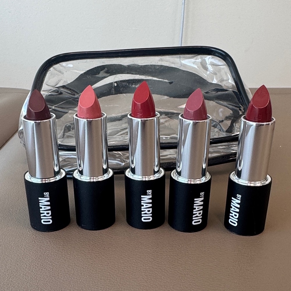 Makeup By Mario Lipstick Set - Bold Red and Pink Hues